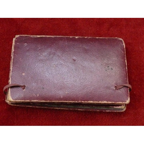 20 - The Household Needle Case from Henry Milward & Sons, Redditch. A maroon tooled leather and card need... 