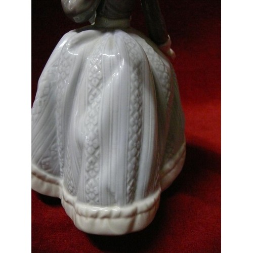 4 - Lladro 'Angela' girl with parasol porcelain figurine. #5211 75B23M