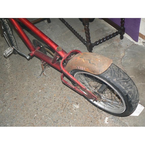 419 - Custom chopper bicycle, needs attention.