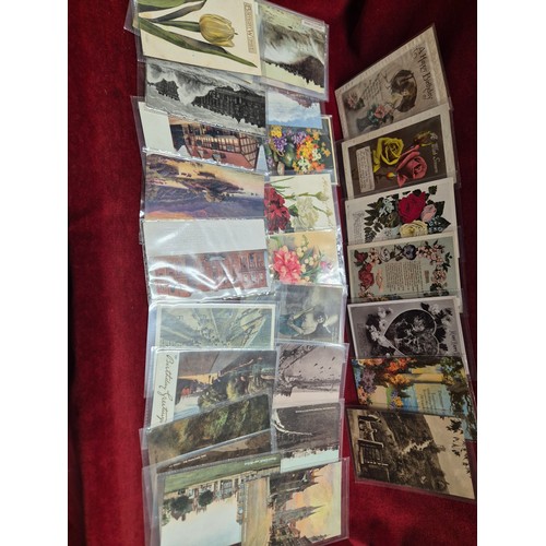 46D - Lot of early 20thC postcards, greetings cards and photos.