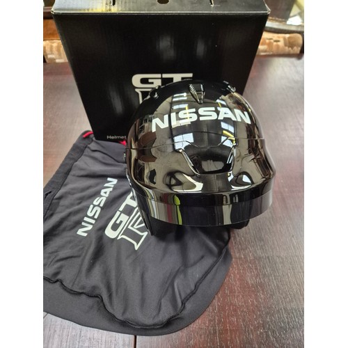 165A - Nissan GTR Arai (GP-JET/f) motor racing open face helmet. Head size SMALL 6-3/4