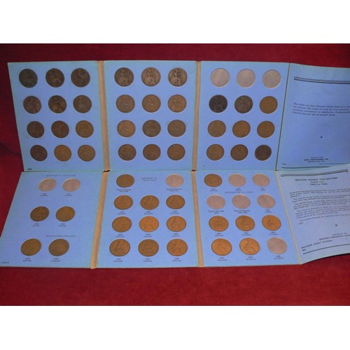 113B - 2x presentation folders of Great Britain Pennies.