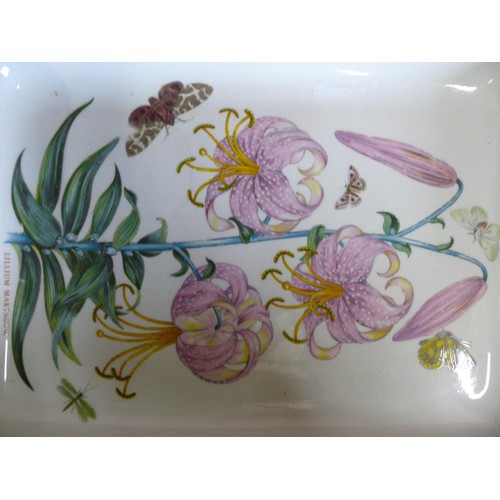 60 - LARGE PORTMEIRION BOTANICAL GARDENS OVEN TO TABLE SERVING DISH