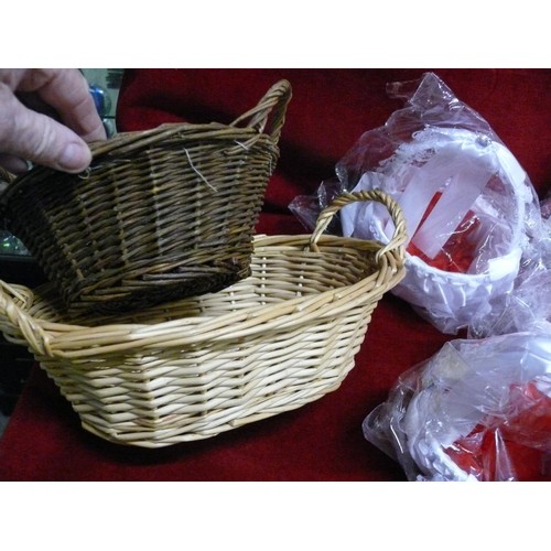 102 - BOX OF VARIOUS BASKETS MOSTLY NEW