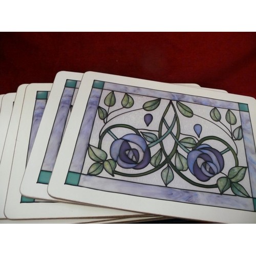 153 - A NICE SELECTION OF PLACEMATS AND COASTERS