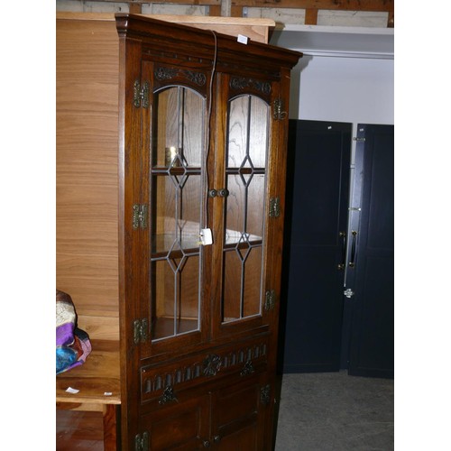 432 - OLD CHARM CORNER DISPLAY CABINET