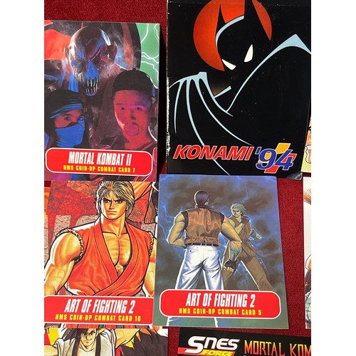 15 - SELECTION OF GAMING CARDS TO INCLUDE SAMURAI SHODOWN, MORTAL COMBAT II ETC