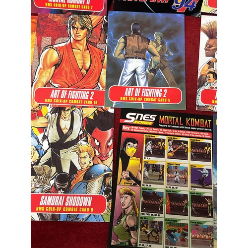 15 - SELECTION OF GAMING CARDS TO INCLUDE SAMURAI SHODOWN, MORTAL COMBAT II ETC