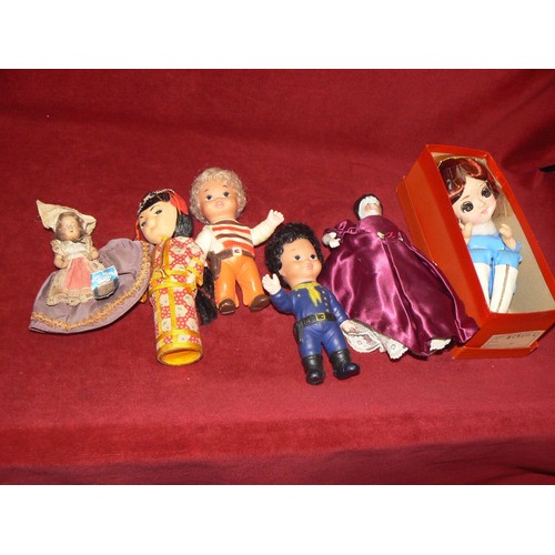 227G - Collection of antique and vintage dolls, including Victorian porcelain, Royal Poupee, 1960's Korean ... 