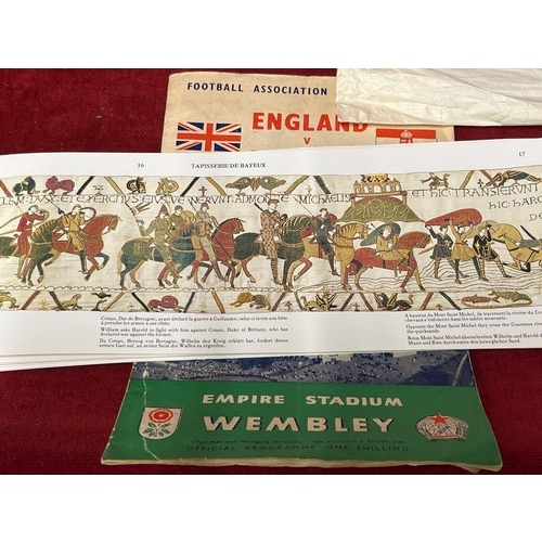 59B - STAMP ALBUM WITH STAMPS, ENGLAND V HUNGARY FOOTBALL PROGRAMME WEMBLEY 1953, THIS IS YOUR LIFE PROGRA... 