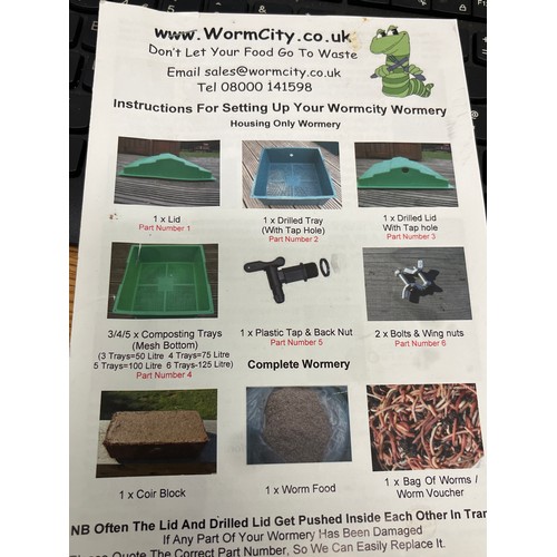 558 - WORMCITY WORMERY  - Don't let your food go to waste, make your own compost and fertilizer - INSTRUCT... 