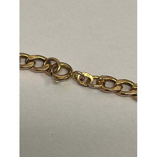 10 - A 9CT GOLD CHAIN LINK BRACELET 7.5 INCHES WEIGHT 4.31gr