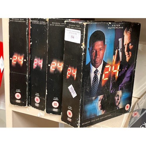 84 - SPOOKS MI5 NOT 9-5 DVD COLLECTION AND 24 DVD COLLECTION SEASON 1x2,  2 AND 3