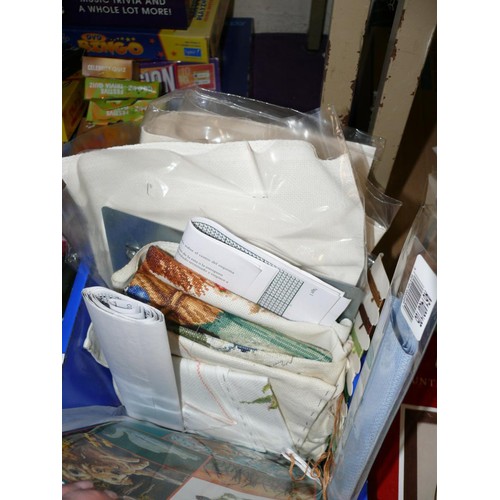 180 - CASE OF CROSS STITCH  KITS, FRAMES, COTTONS ETC