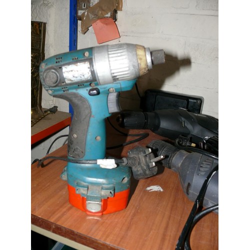 188 - PERCUSSION DRILL, MAKITA DRILL, WICKES DRILL AND CHARGER