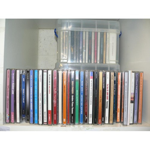 196 - 3 CUBES OF CDS WITH MANY BOXSETS TO INCLUDE DRIVING SONGS, ENGLISH FOLK, MICHAEL BALL, LOVE, PARTY E... 