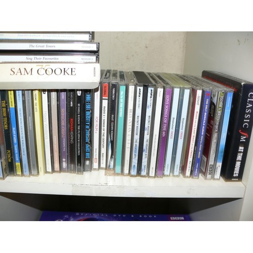 196 - 3 CUBES OF CDS WITH MANY BOXSETS TO INCLUDE DRIVING SONGS, ENGLISH FOLK, MICHAEL BALL, LOVE, PARTY E... 