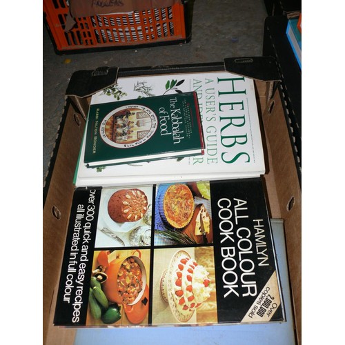 230B - 2 BOXES OF VINTAGE BOOKS, MOSTLY COOKERY