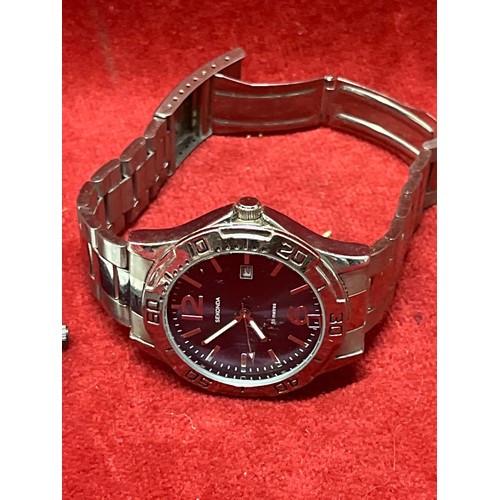 14 - 4 WRIST WATCHES TO INCLUDE A SEKONDA GENTS WATCH ON STEEL STRAP, 2 GENEVA WATCHES AND A RIO WATCH WI... 