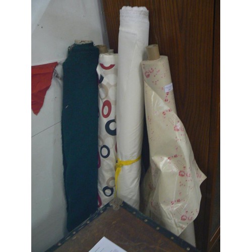 497 - VARIOUS ROLLS OF MATERIAL