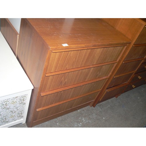 494 - LARGE 4 DRAWER CHEST OF DRAWERS