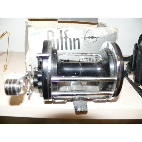 73 - GILFIN BLACK KNIGHT FISHING REEL MODEL 400 WITH ORIGINAL BOX