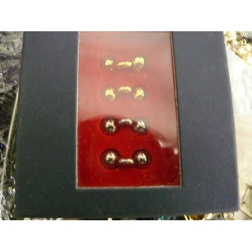 115 - NICE BOX OF MIXED COSTUME JEWELLERY