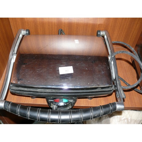 162 - A KENWOOD GRIDDLE/TOASTED SANDWICH MAKER AND ATOASTER