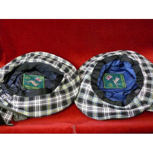 206 - 2 NEW WITH TAGS COUNTRY CLASSICS LADIES CHECKED HATS BY GEORGIA RIANNE