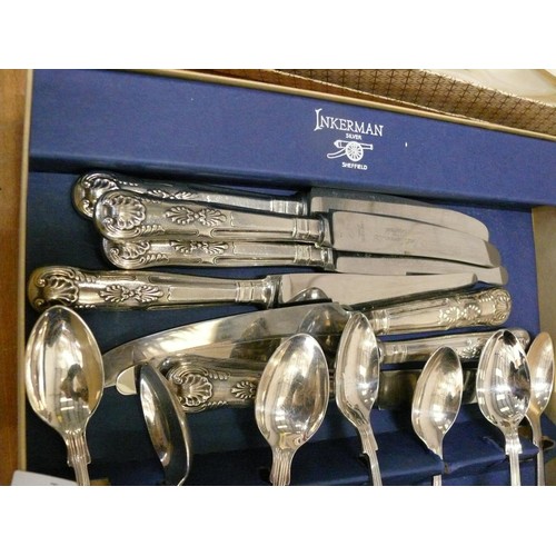 249 - BOXED SILVER PLATE CUTLERY SET