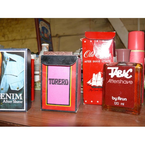 271 - COLLECTION OF RETRO GENTS AFTERSHAVE AND OTHER TOILETRIES