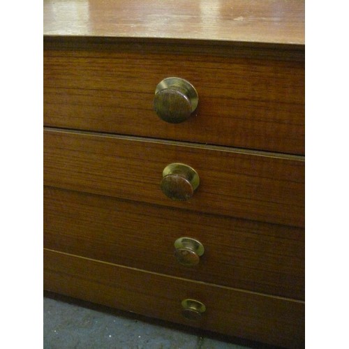 340 - MID CENTURY AVALON 4 DRAWER CHEST OF DRAWERS