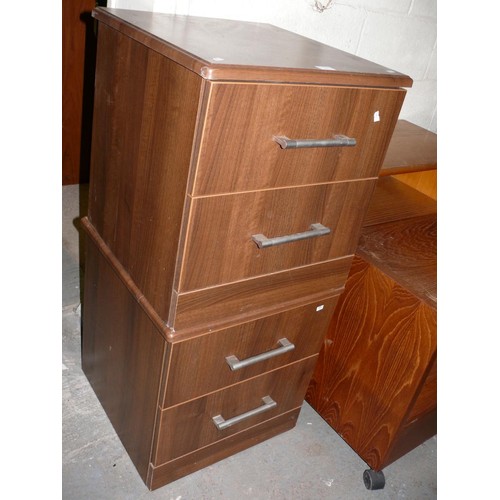 374 - PAIR OF QUALITY HEAVY SOLID 2 DRAWER BEDSIDE CABINETS