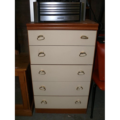 362 - MID CENTURY 5 DRAWER CHEST