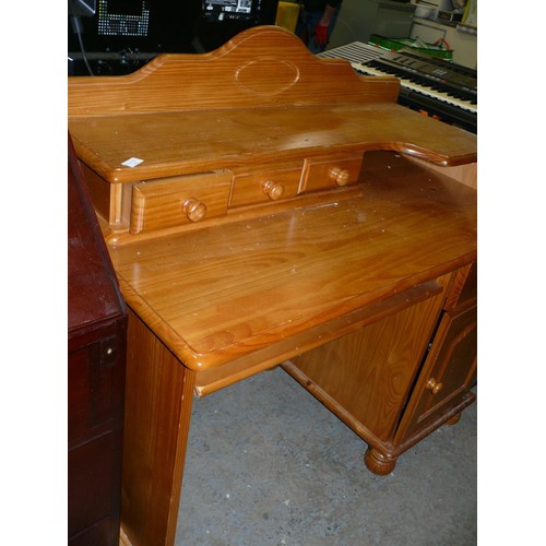 369 - 4 DRAWER PINE DESK