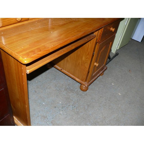 369 - 4 DRAWER PINE DESK