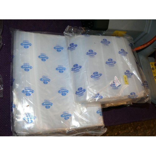 179 - 4 PACKS OF SEALABLE PLASTIC BAGS