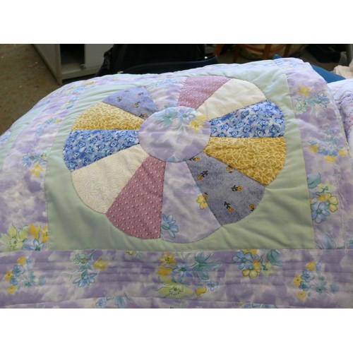 234 - 2 BEAUTIFUL HANDMADE PATCHWORK QUILTS