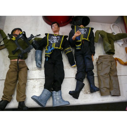 241 - 2 VINTAGE ACTION MAN DOLLS, 1 DATED 1964 PLUS A FURTHER ONE WITH MISSING HEAD AND SOME CLOTHES AND A... 