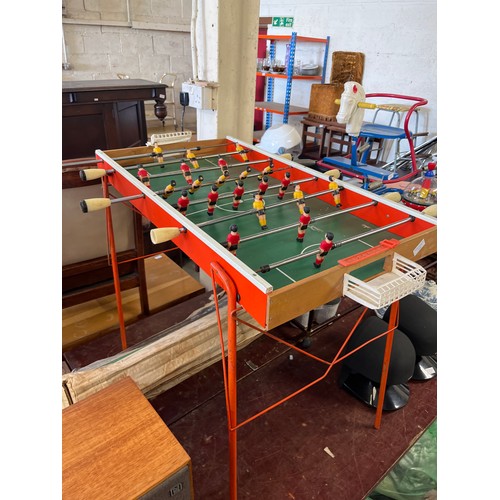 331 - MID CENTURY ERIA TABLE FOOTBALL WITH FOLDING LEGS