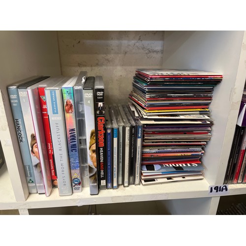 191A - 4 CUBES OF VARIOUS CD'S AND DVD'S TO INCLUDE STRICTLY COME DANCING, ABBA, LOUIS ARMSTRONG, FRANK SIN... 