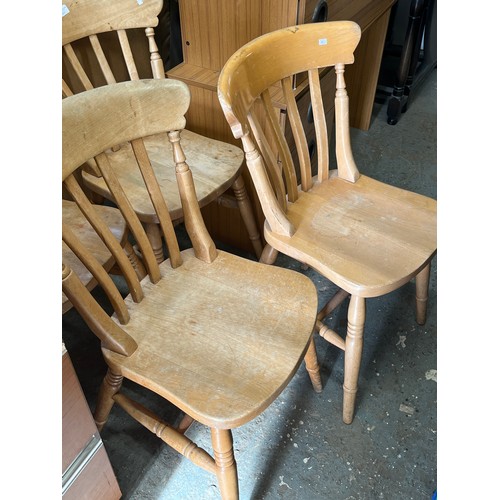 357 - SET OF 4 FARMHOUSE CHAIRS