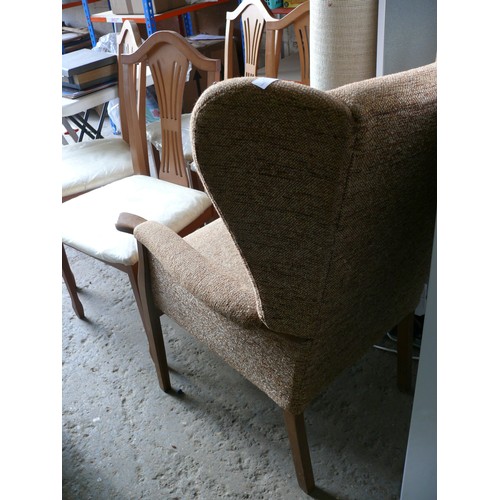 407 - SMALL WING BACK ARMCHAIR