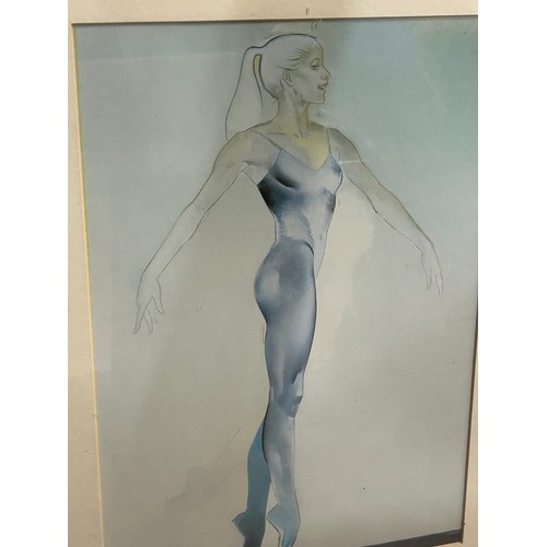 404 - COLLECTION OF FRAMED AND GLAZED PRINTS TO INCLUDE BALLERINAS