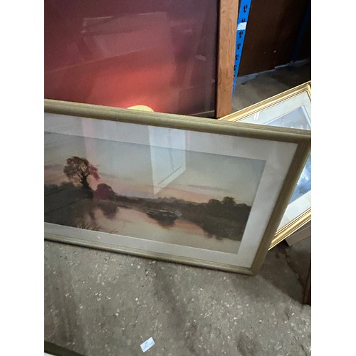 404 - COLLECTION OF FRAMED AND GLAZED PRINTS TO INCLUDE BALLERINAS