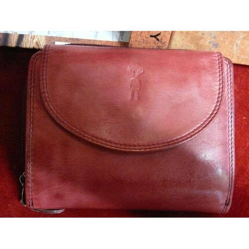 87 - JACK KINSKY, HAMBURG LETHER PURE/WALLET, NEW BOXED