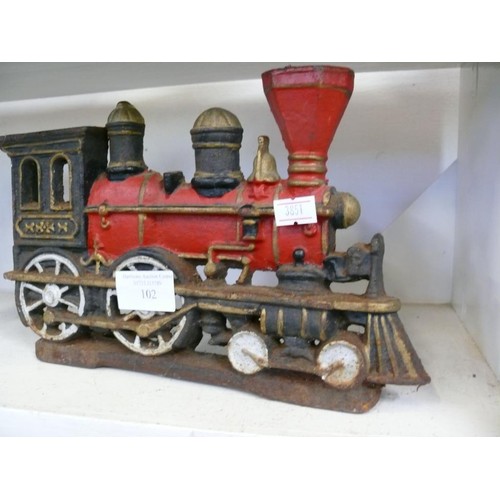 102 - CAST IRON TRAIN DOOR STOP