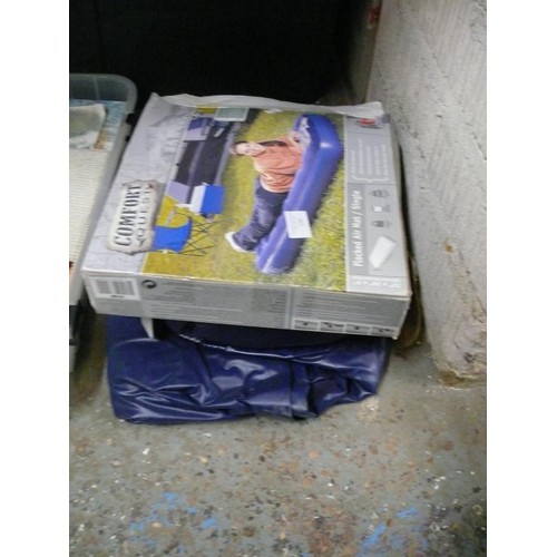 160 - COMFORT GUEST FLOCKED SINGLE AIR MATTRESS X 2 , BOXED