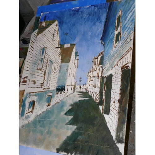 161 - CRATE OF ORIGINAL ARTWORK ON BOARD