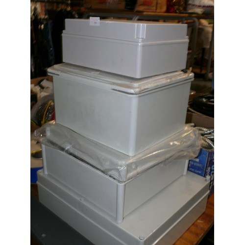 396 - ELECTRICAL CONNECTION BOX CASES IN VARIOUS SIZES